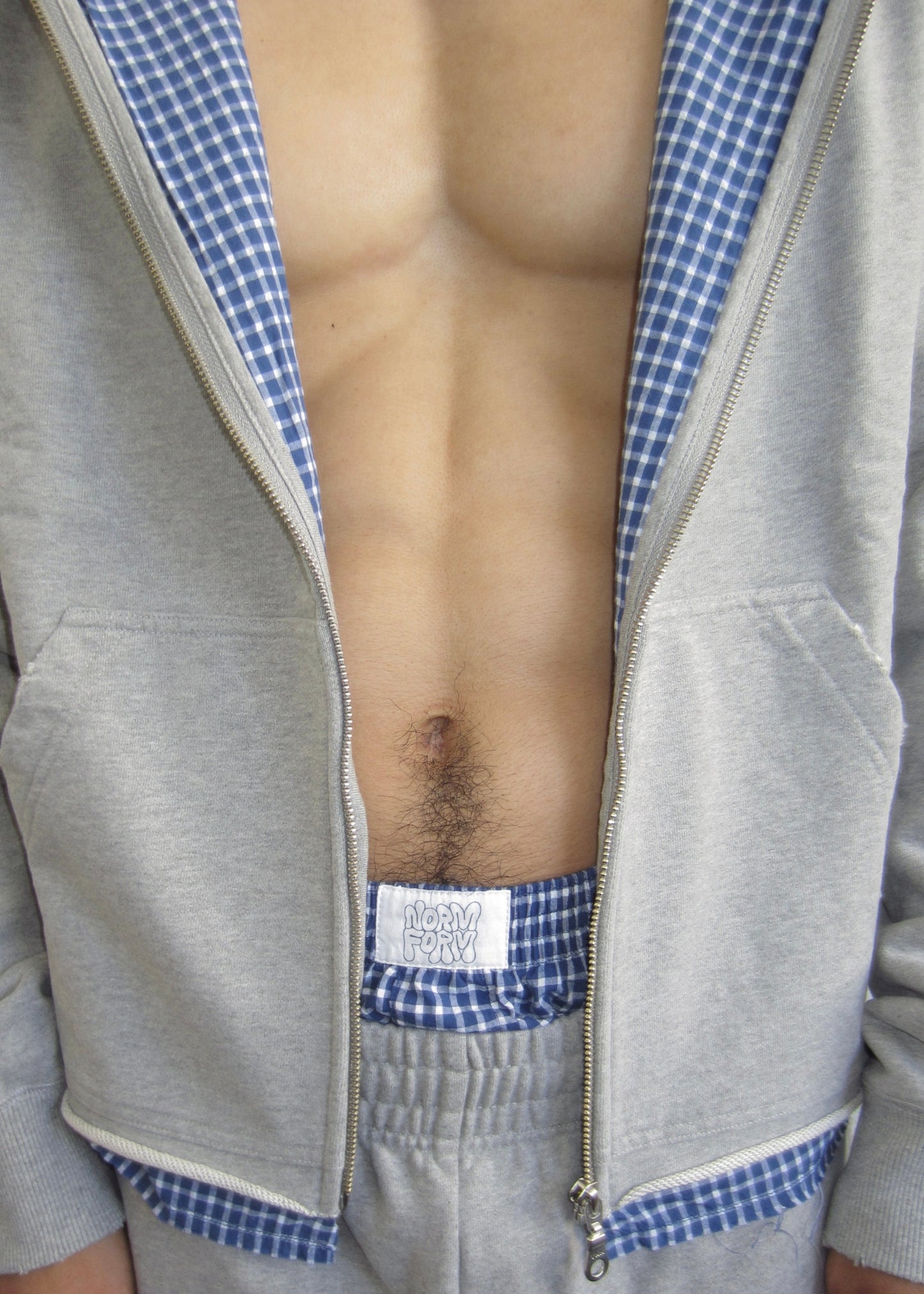 DOUBLE LAYER BOXER ZIP HOODIE
